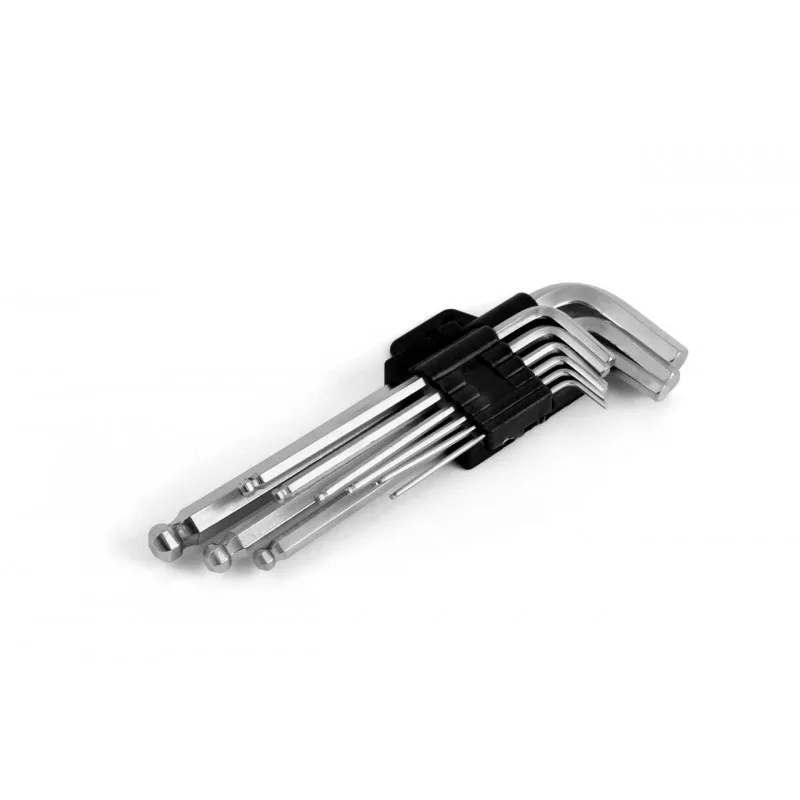 Jeu de clés Allen courte 125mm 9 pcs TKS AMIO 01041