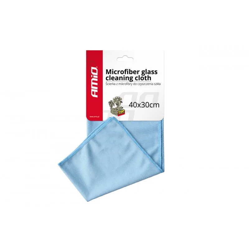 Serviette de nettoyage en microfibre pour fenêtres 30x40 cm Cwash-03 AMIO 01747