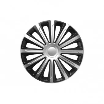 Cache-moyeu Trend argent et noir 14 " AMIO 11701