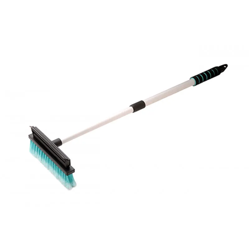 Brosse de voiture et raclette en silicone avec poignée télescopique en aluminium AMIO T9097