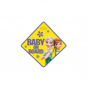 Panneau BÉBÉ À BORD REINE DES NEIGES AMIO S9611
