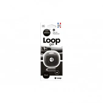 Désodorisant voiture AROMA CAR LOOP - Noir AMIO A63113