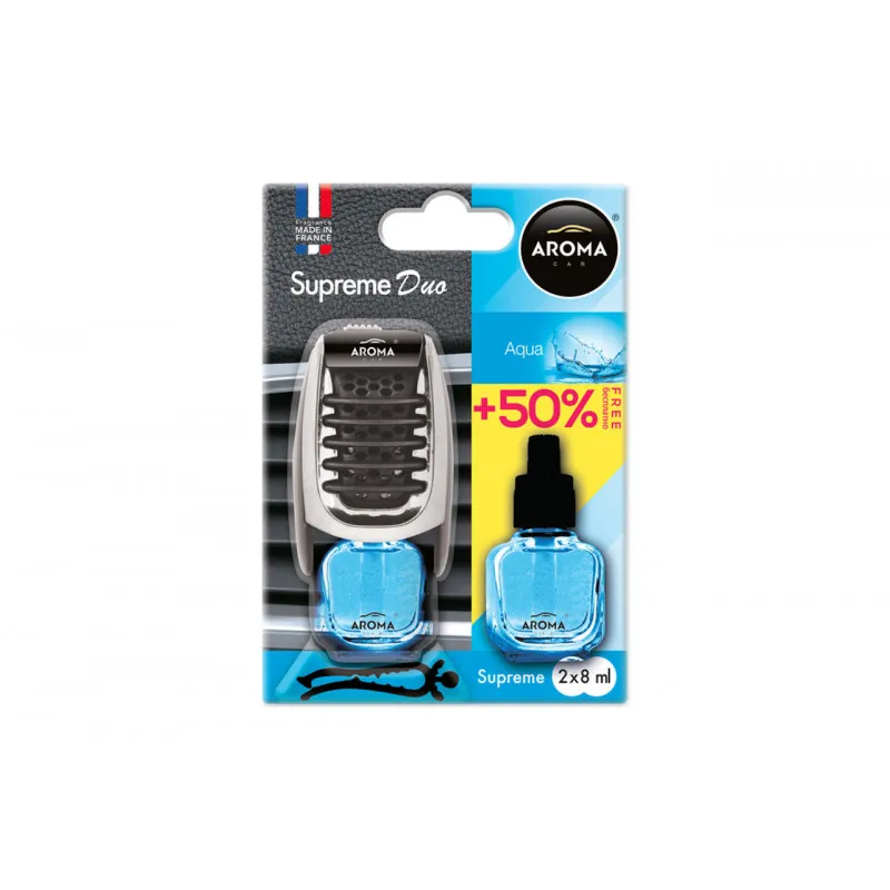 Désodorisant voiture AROMA SUPREME DUO AQUA AMIO A92253