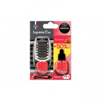 Désodorisant voiture AROMA SUPREME DUO STRAWBERRY AMIO A92254