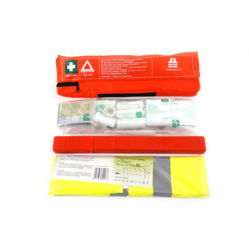 Kit COMBI PLUS (trousse de premiers secours, gilet, triangle de signalisation) AMIO COMBI PLUS