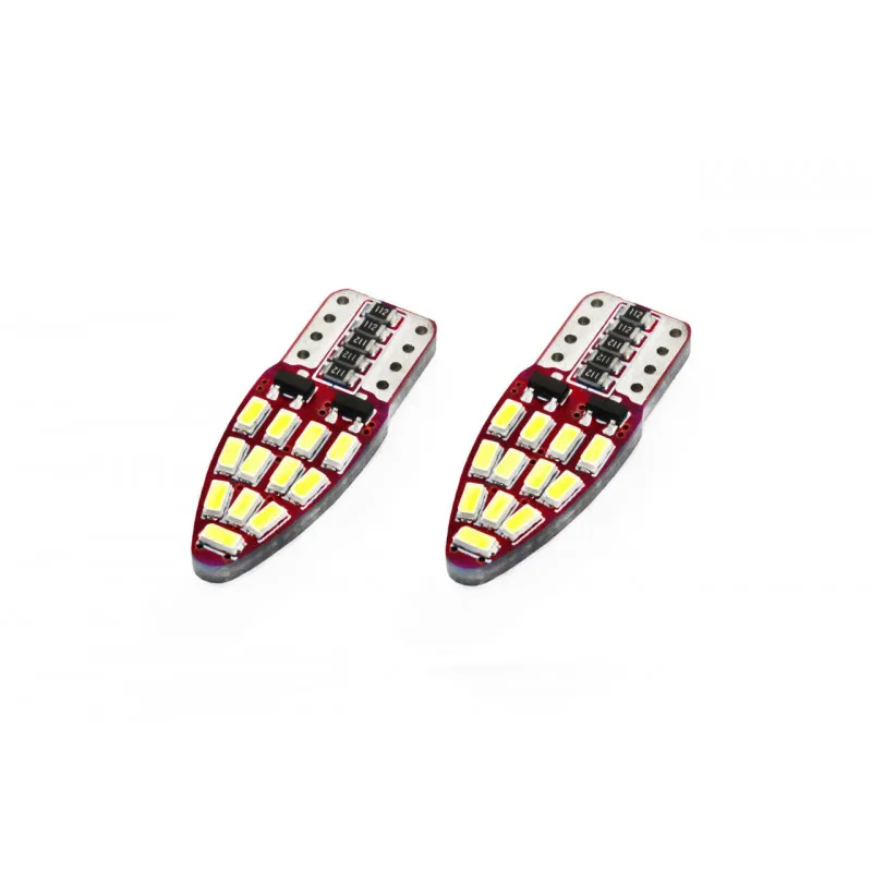 LED CANBUS 24SMD 3014 T10e (W5W) Blanc 12V AMIO 01285