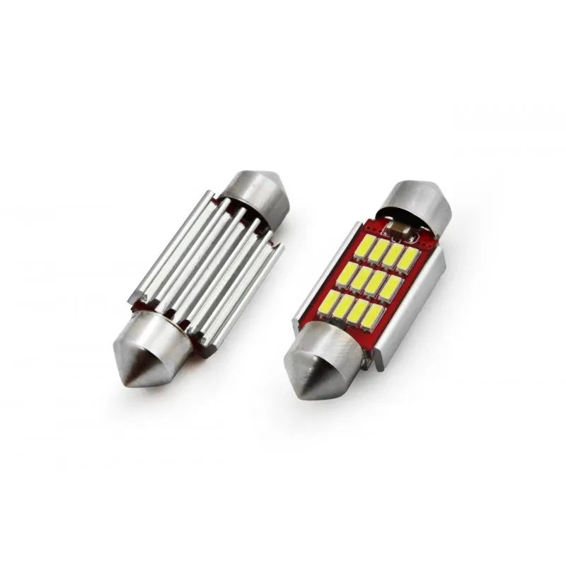 LED CANBUS 12SMD 4014 Festoon 36mm Blanc 12V-24V AMIO 01289