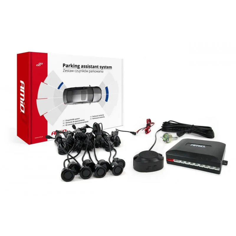 Capteur de stationnement 8 Buzzer noir OR 18mm AMIO 01604