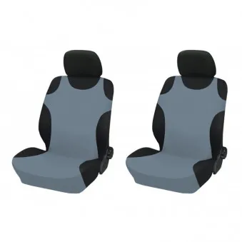 Housses de siège en coton "Chemises" - gris, 2 pcs. AMIO SE87015