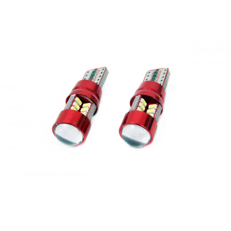 LED CANBUS 27SMD 3014 T10e (W5W) Blanc 12V / 24V AMIO 01446