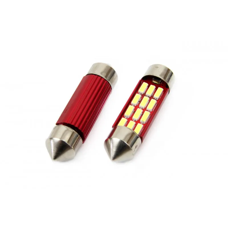 LED CANBUS 12SMD 4014 Festoon 36mm Blanc 12V / 24V AMIO 01632
