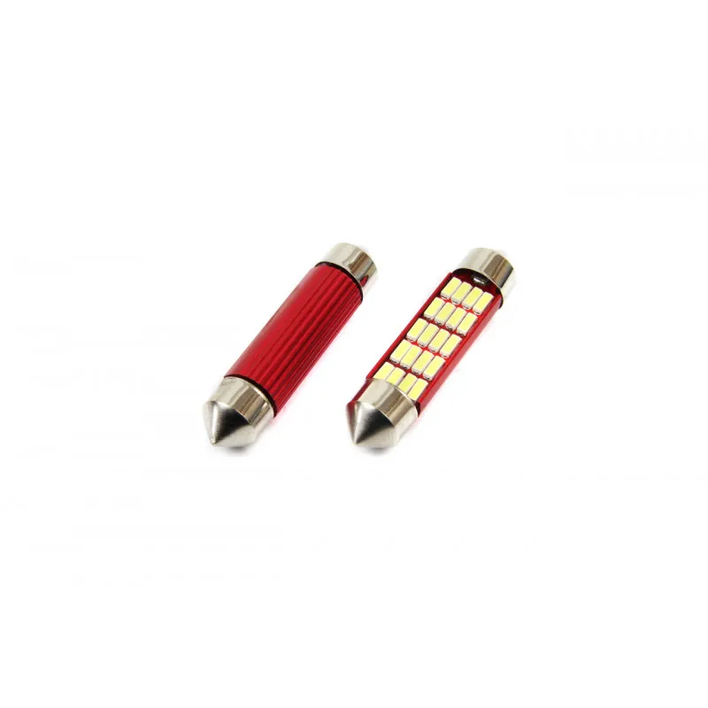 LED CANBUS 12SMD 4014 Festoon 41mm Blanc 12V / 24V AMIO 01634