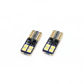 LED CANBUS 8SMD 2835 T10e (W5W) Blanc 12V / 24V AMIO