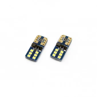LED CANBUS 12SMD UltraBright 2016 T10e (W5W) Blanc 12V / 24V AMIO 01638