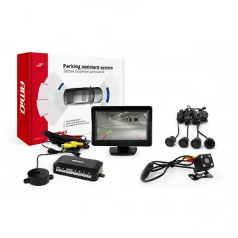 Système d'aide au stationnement TFT 4,3 "avec HD 315 LED 4 capteurs noir" GOLD " AMIO