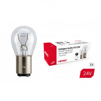 Ampoules halogènes P21 / 5W BAY15D 24V 21W / 5W 10pcs AMIO
