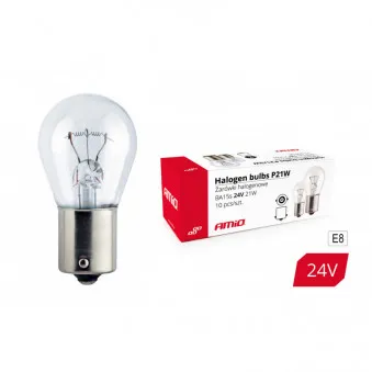Ampoules halogènes P21W BA15s 24V 10pcs AMIO