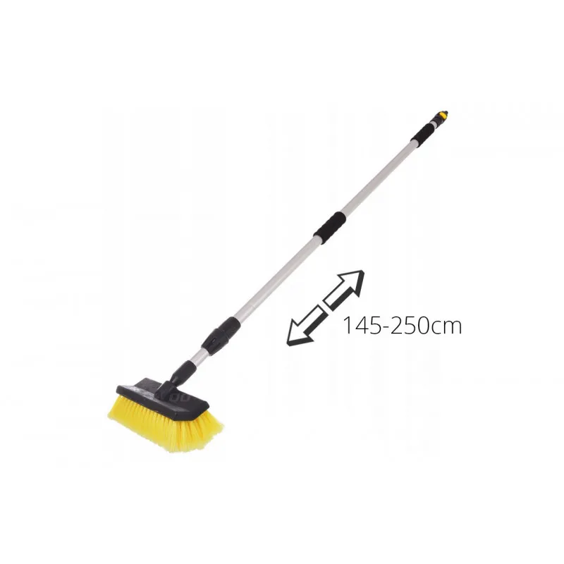 Brosse de voiture avec connecteur d'eau 145-250cmcm / tête 26 cm AMIO 01274