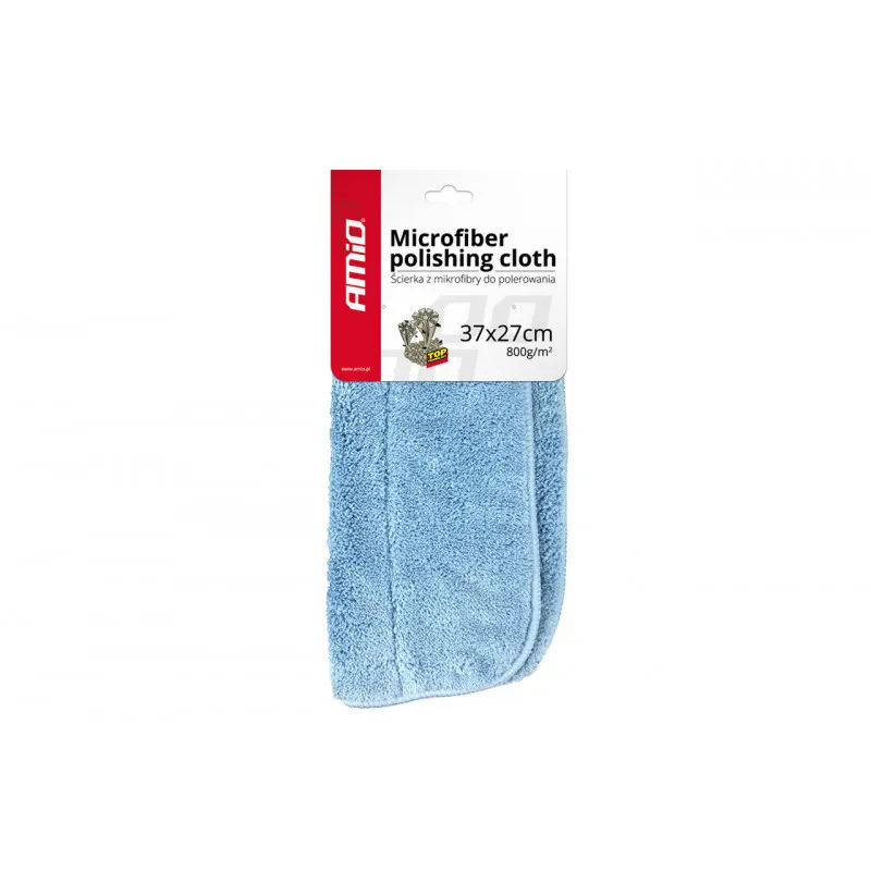 Chiffon de polissage microfibre 37x27cm 800g / m2 AMIO 01620
