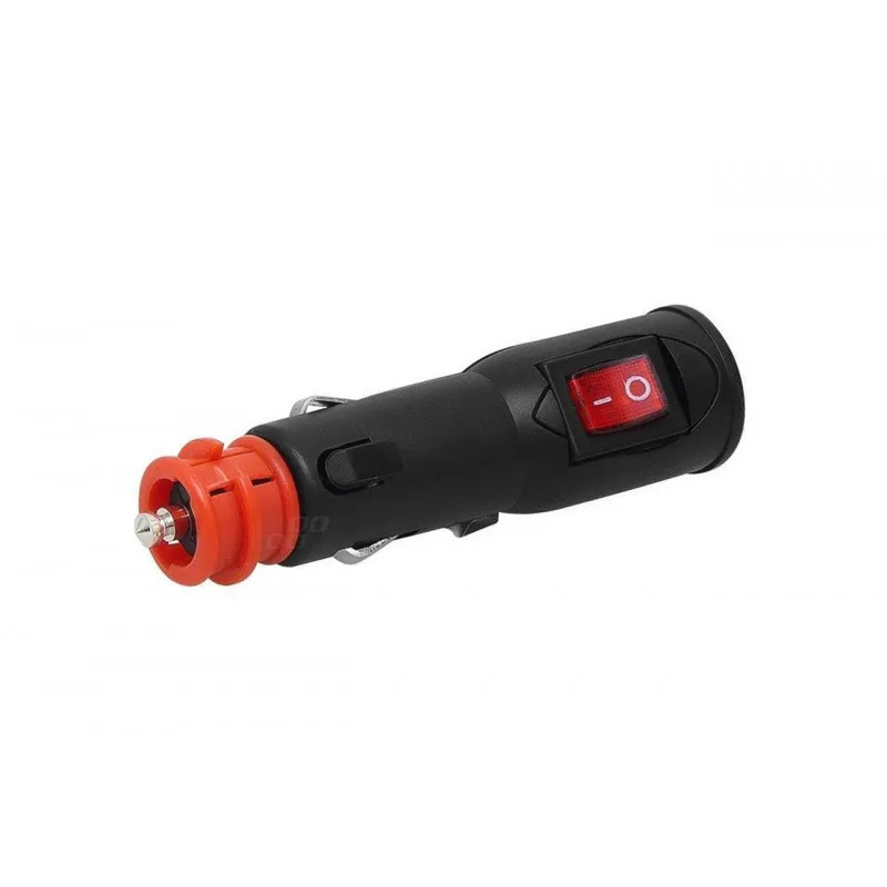 Prise allume-cigare avec interrupteur EURO / DIN 12 / 24V AMIO 02051