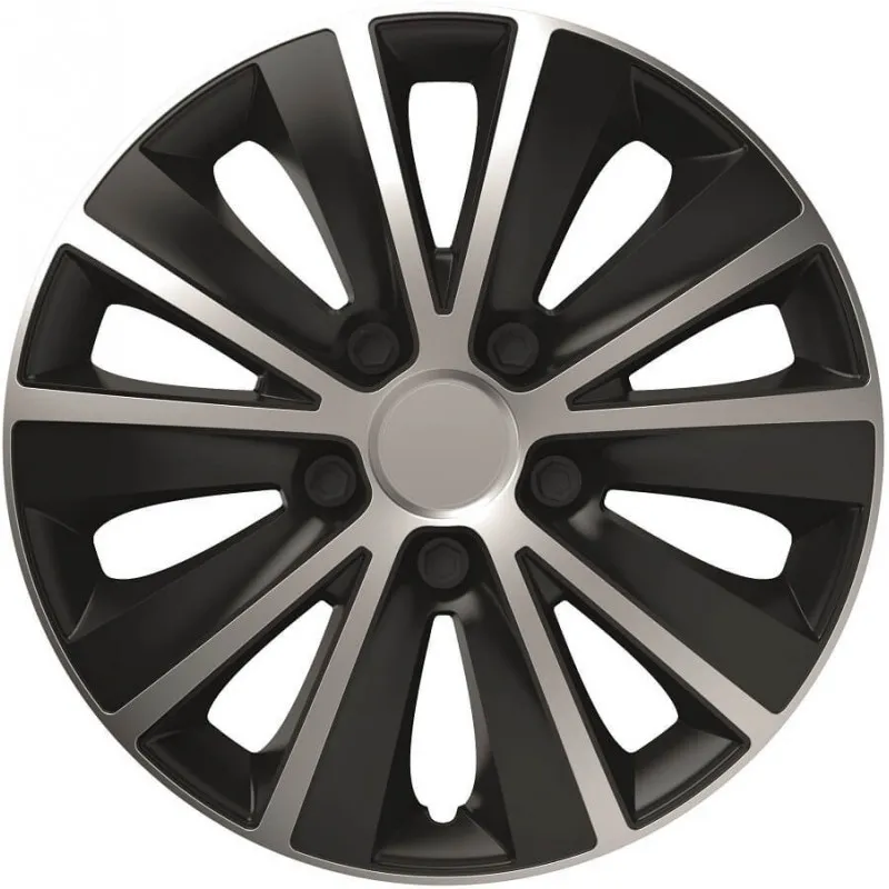 Hubcap Rapide 16 "ARGENT ET NOIR AMIO 10299