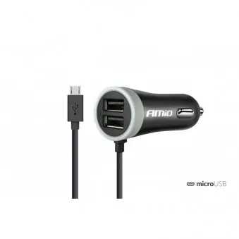 Chargeur de téléphone 12 / 24V Micro + 2x USB 2.4A PCH PRO-01 AMIO