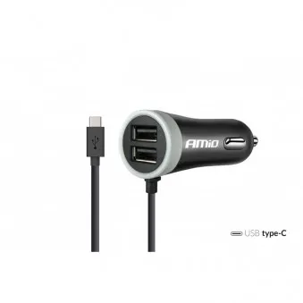 Chargeur de téléphone 12 / 24V Micro C + 2x USB 2.4A PCH PRO-3 AMIO