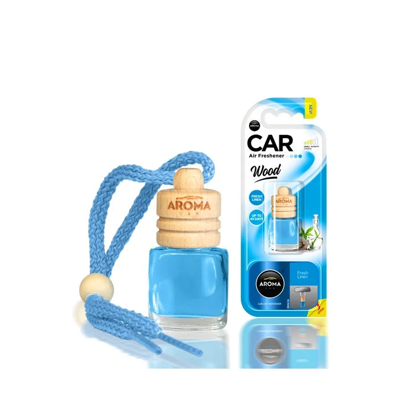 Assainisseur d'air pour voiture AROMA WOOD FRESH LINEN AMIO A83139