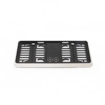 Cadre de plaque d'immatriculation petit - CHROME NOIR AMIO