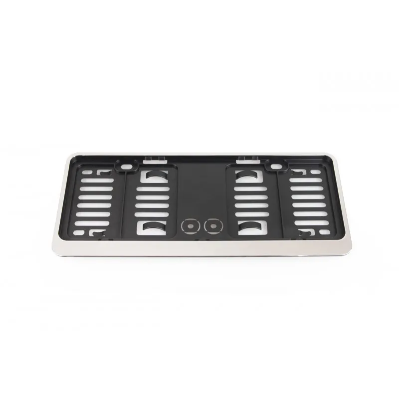 Cadre de plaque d'immatriculation petit - CHROME NOIR AMIO 02109