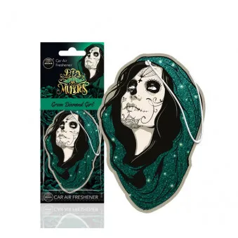 Désodorisant voiture AROMA DIA DE LOS MUERTOS Blue Diamond Girl AMIO