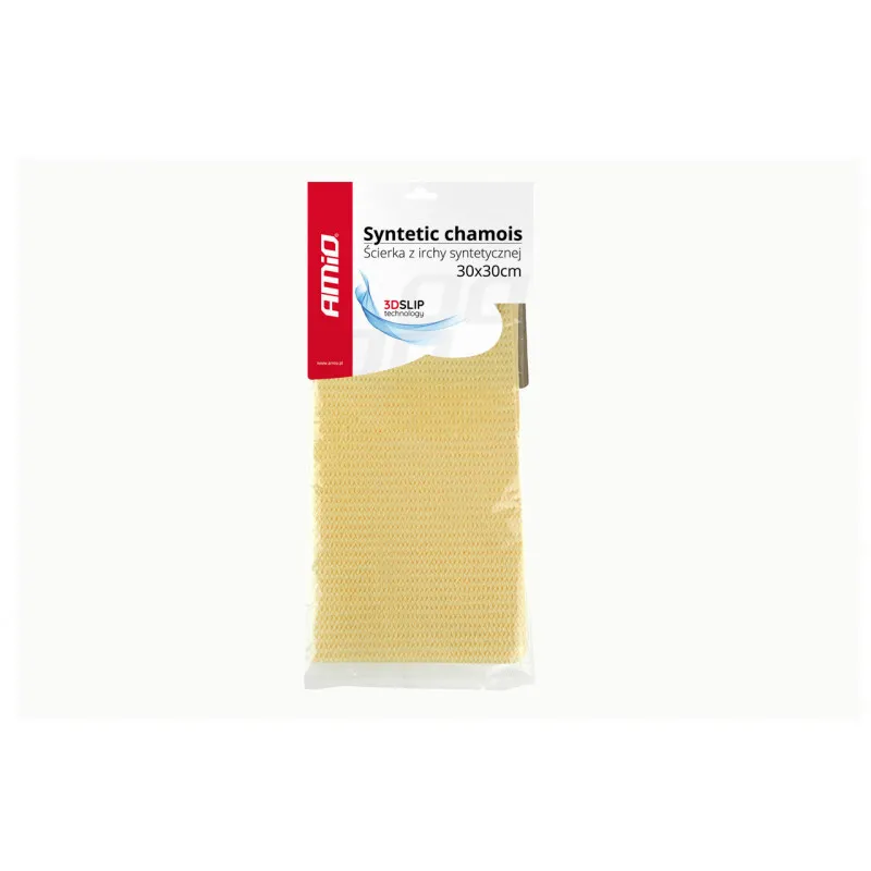 Chamois synthétique 3D SLIP 30x30cm AMIO 02169
