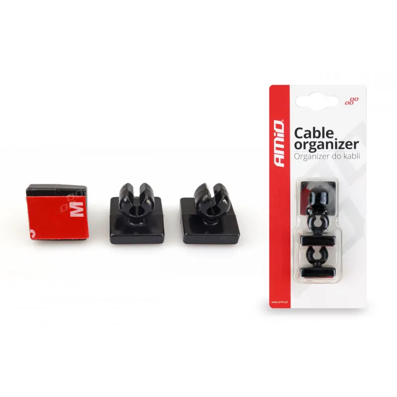 Organisateur de câbles 3 pièces - silicone AMIO 02234