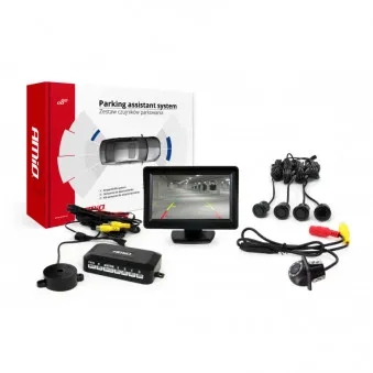 Système d'aide au stationnement TFT 4,3 "avec LED HD-305 4 capteurs noir" GOLD " AMIO