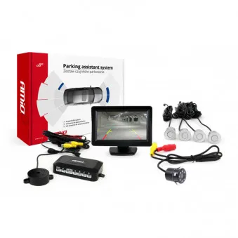 Système d'aide au stationnement TFT 4,3 "avec HD-307-IR 4 capteurs argent AMIO