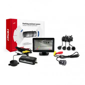 Système d'aide au stationnement TFT 4,3 "avec HD-307-IR 4 capteurs noir" GOLD " AMIO