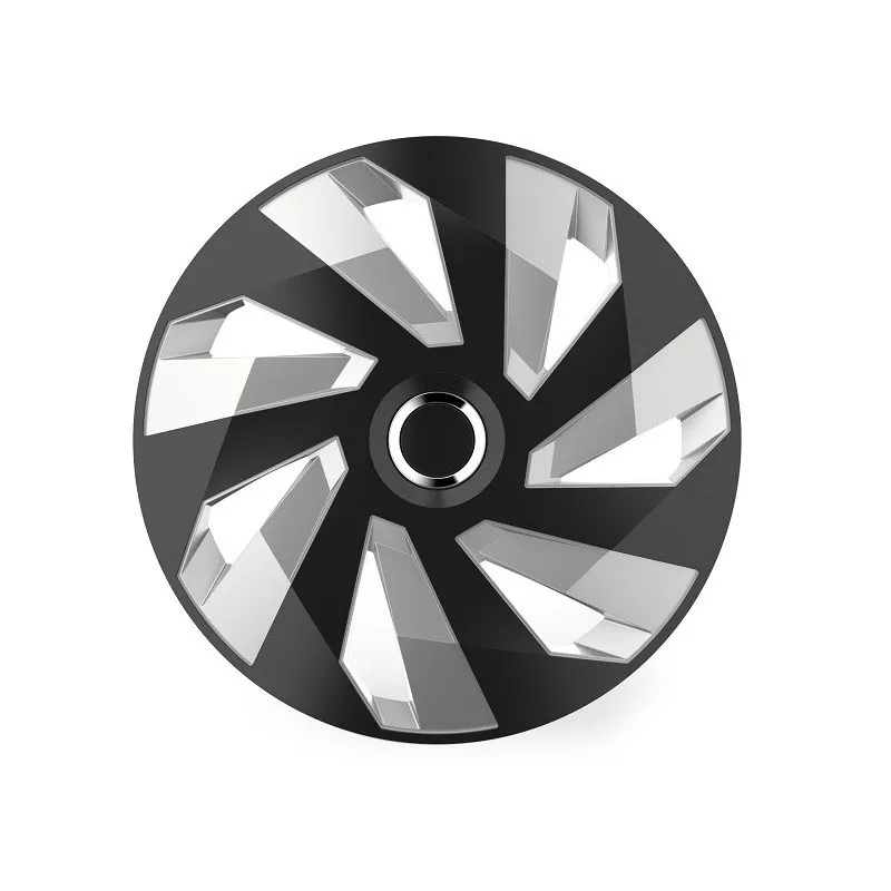 Cache-moyeu Vector RC ARGENT & NOIR 15 " AMIO 10499