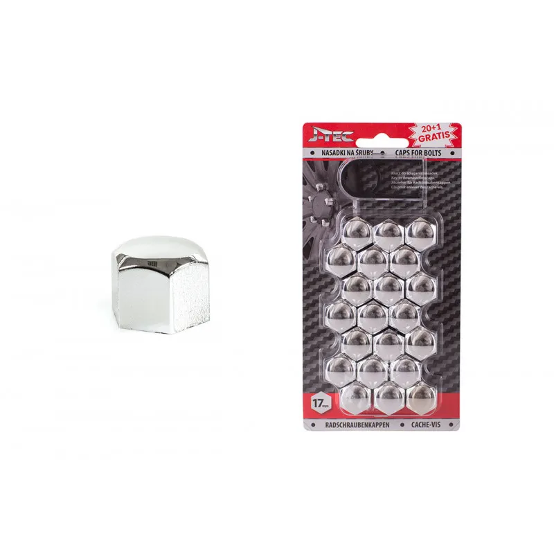 Capuchons pour boulons 17 mm chromés AMIO G21300