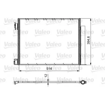 Condenseur, climatisation VALEO 812501