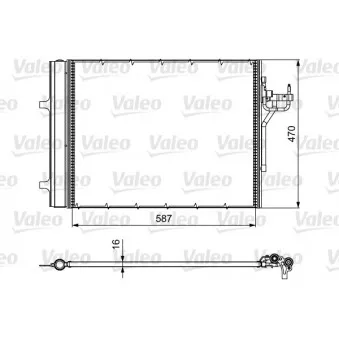 Condenseur, climatisation VALEO 814017