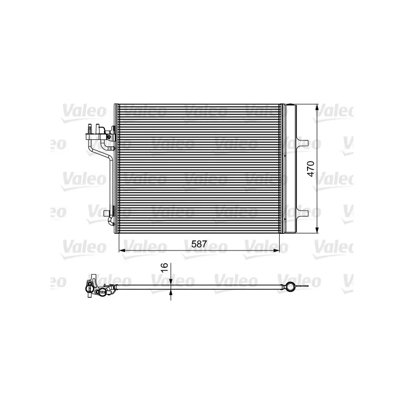 Condenseur, climatisation VALEO 814021