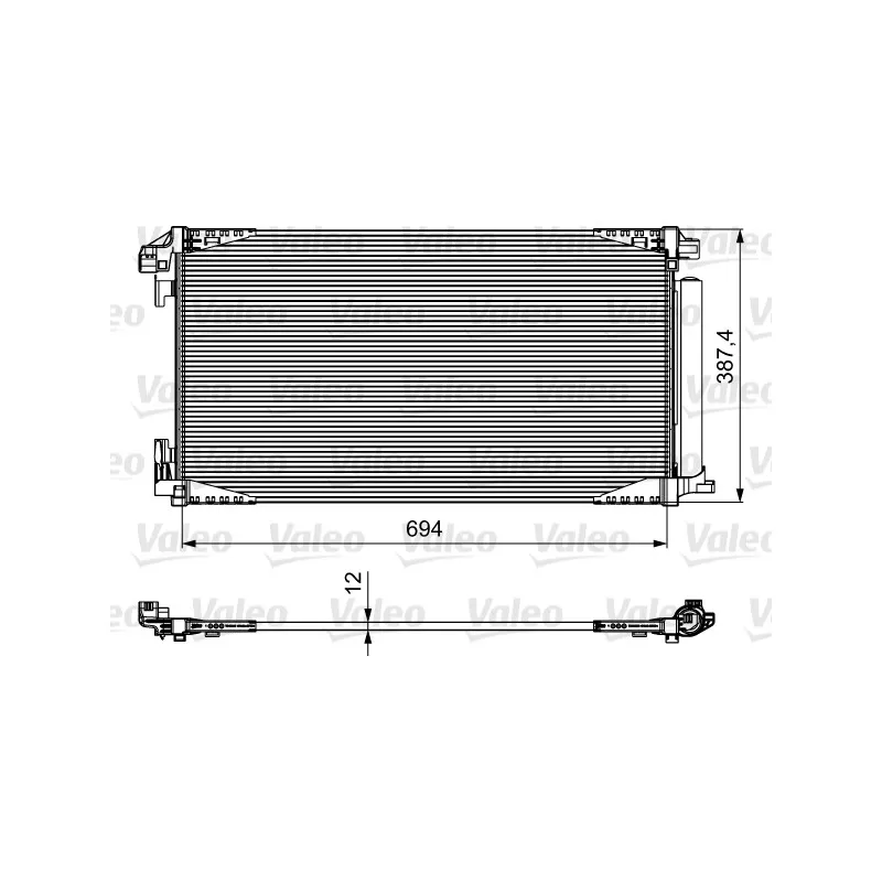 Condenseur, climatisation VALEO 814028