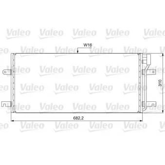 Condenseur, climatisation VALEO 814029