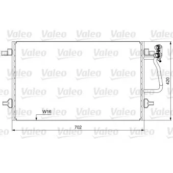 Condenseur, climatisation VALEO 814030