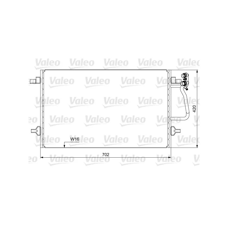 Condenseur, climatisation VALEO 814030