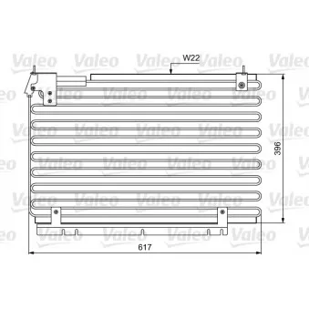 Condenseur, climatisation VALEO 814034