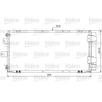 Condenseur, climatisation VALEO 814037