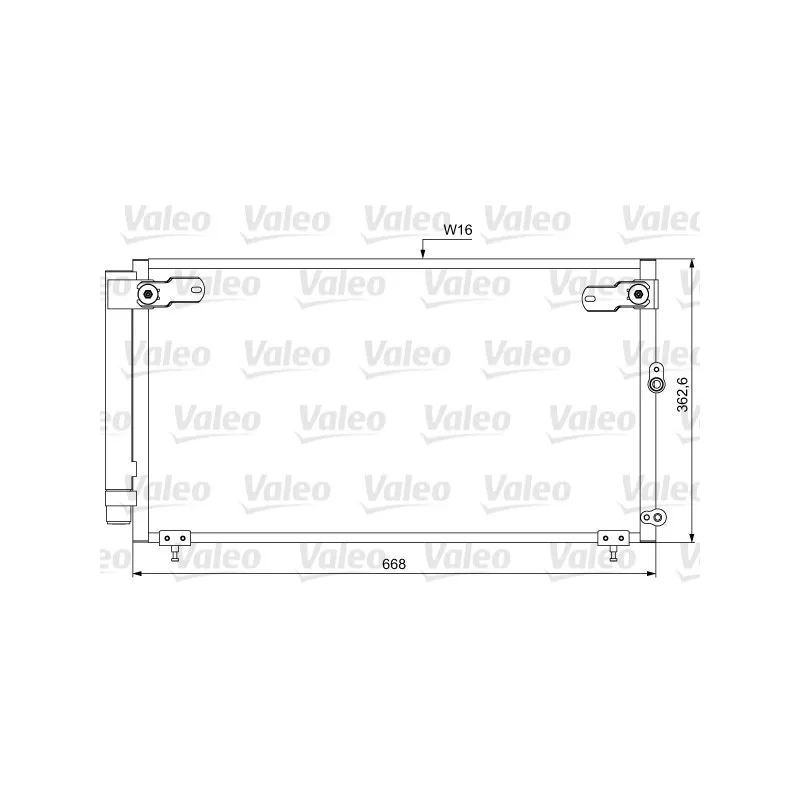 Condenseur, climatisation VALEO 814047