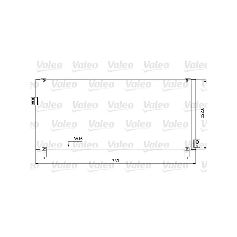 Condenseur, climatisation VALEO 814052