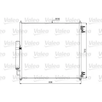 Condenseur, climatisation VALEO 814053